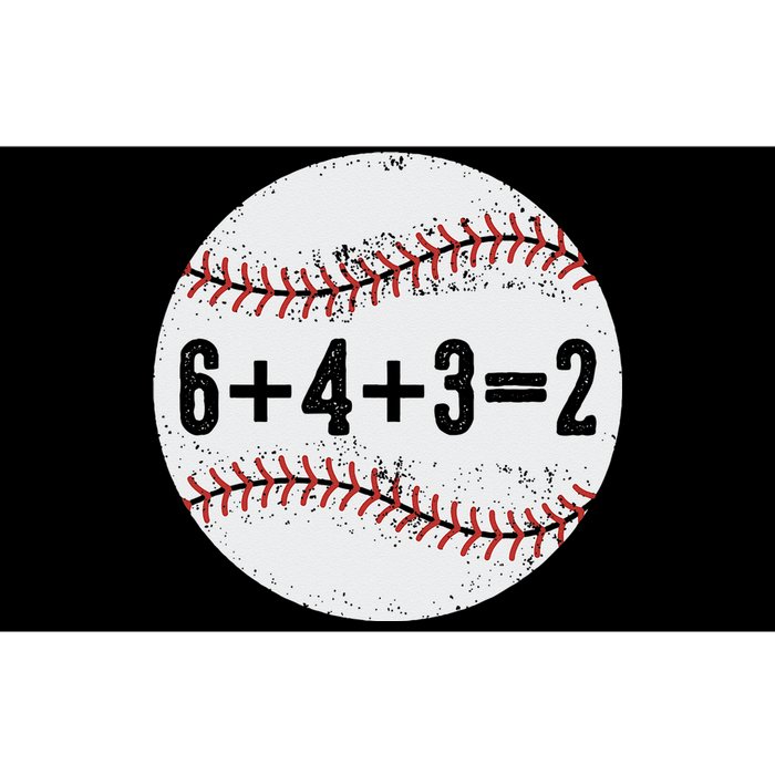 Funny 6+4+3=2 Double Play Baseball Gift Bumper Sticker