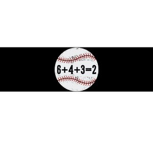 Funny 6+4+3=2 Double Play Baseball Gift Bumper Sticker