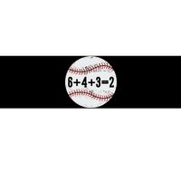 Funny 6+4+3=2 Double Play Baseball Gift Bumper Sticker