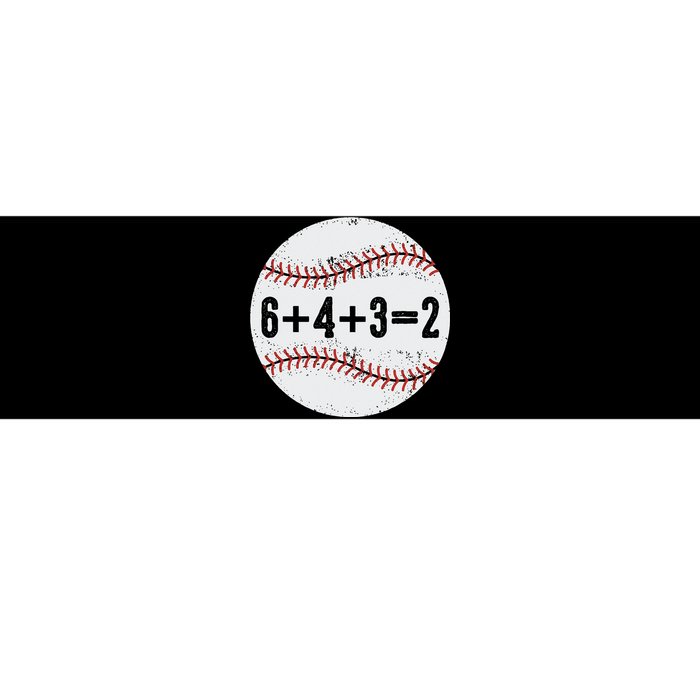 Funny 6+4+3=2 Double Play Baseball Gift Bumper Sticker