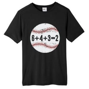 Funny 6+4+3=2 Double Play Baseball Gift Tall Fusion ChromaSoft Performance T-Shirt