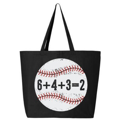 Funny 6+4+3=2 Double Play Baseball Gift 25L Jumbo Tote