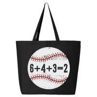 Funny 6+4+3=2 Double Play Baseball Gift 25L Jumbo Tote