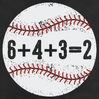 Funny 6+4+3=2 Double Play Baseball Gift 25L Jumbo Tote