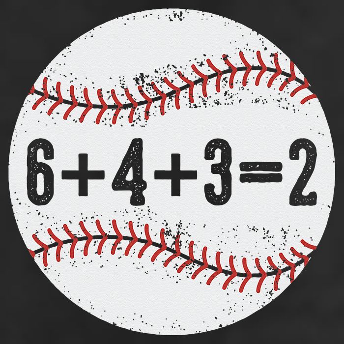 Funny 6+4+3=2 Double Play Baseball Gift 25L Jumbo Tote