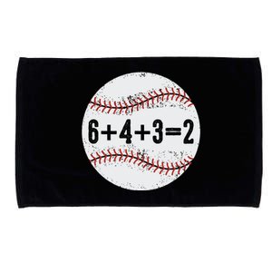 Funny 6+4+3=2 Double Play Baseball Gift Microfiber Hand Towel