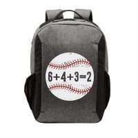 Funny 6+4+3=2 Double Play Baseball Gift Vector Backpack