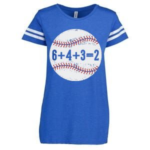 Funny 6+4+3=2 Double Play Baseball Gift Enza Ladies Jersey Football T-Shirt