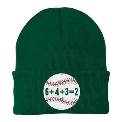 Funny 6+4+3=2 Double Play Baseball Gift Knit Cap Winter Beanie