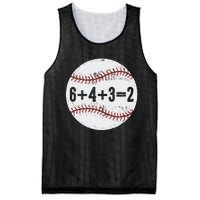 Funny 6+4+3=2 Double Play Baseball Gift Mesh Reversible Basketball Jersey Tank