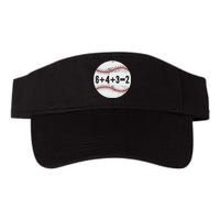 Funny 6+4+3=2 Double Play Baseball Gift Valucap Bio-Washed Visor