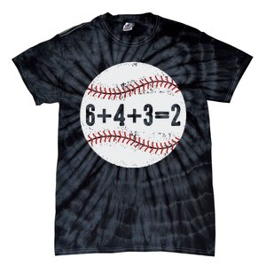 Funny 6+4+3=2 Double Play Baseball Gift Tie-Dye T-Shirt