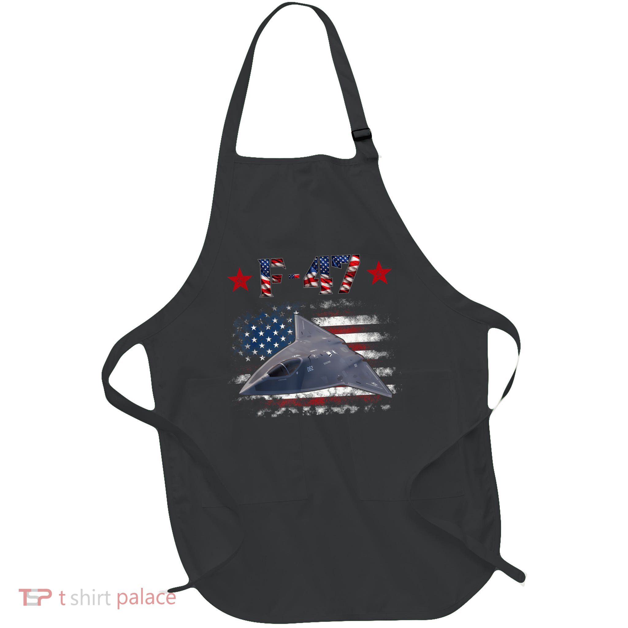 F-47 6th Generation USA Superpower Dominance, F47 Aircraft Full-Length Apron With Pockets