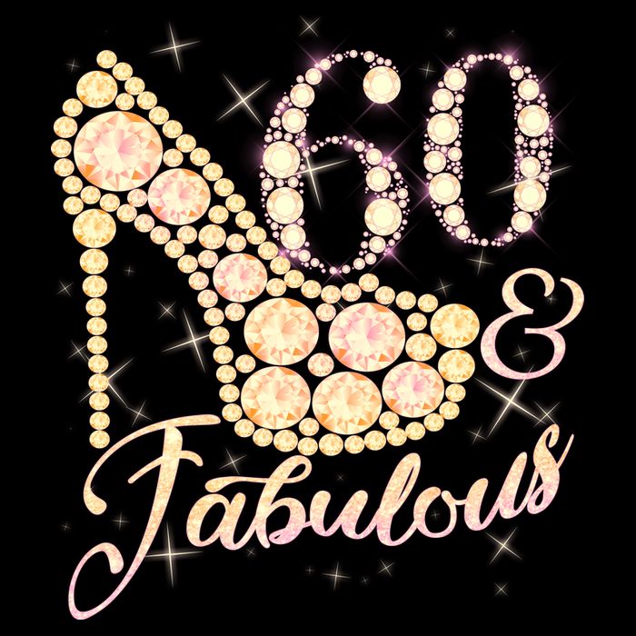 Fabulous & 60 Sparkly Heel 60th Birthday Cooling Performance Crew T-Shirt