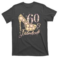 Fabulous & 60 Sparkly Heel 60th Birthday T-Shirt