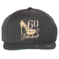 Fabulous & 60 Sparkly Heel 60th Birthday Wool Snapback Cap