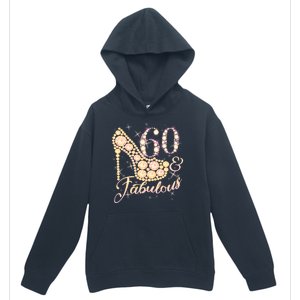 Fabulous & 60 Sparkly Heel 60th Birthday Urban Pullover Hoodie