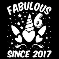 Fabulous 6 Since 2017 Unicorn Birthday Impact Tech Backpack