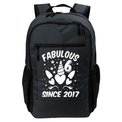 Fabulous 6 Since 2017 Unicorn Birthday Daily Commute Backpack