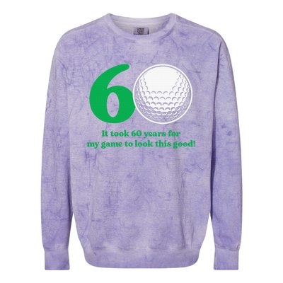 Funny 60 Year Old Golfer Since 1962 60th Birthday Colorblast Crewneck Sweatshirt