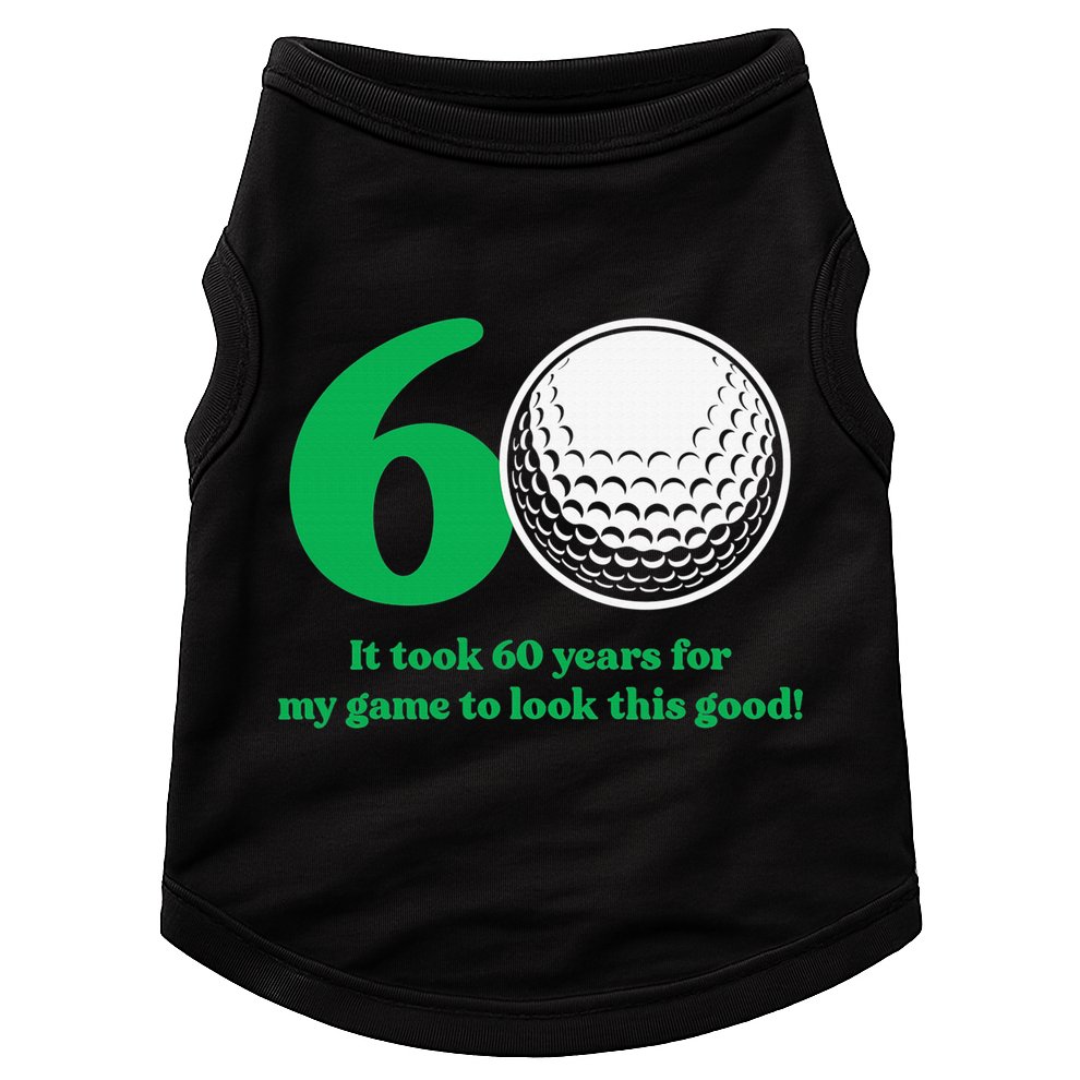 Funny 60 Year Old Golfer Since 1962 60th Birthday Doggie Tank