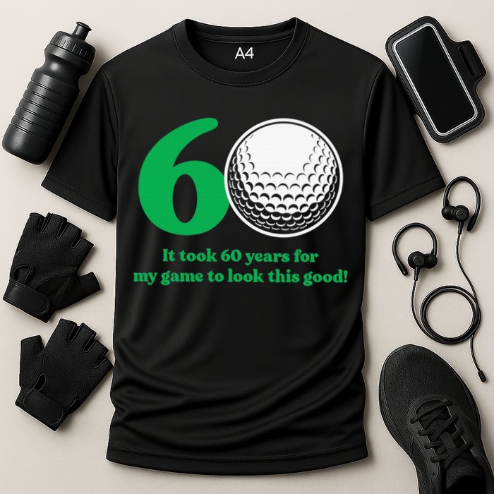 Funny 60 Year Old Golfer Since 1962 60th Birthday Cooling Performance Crew T-Shirt