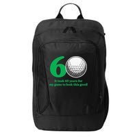 Funny 60 Year Old Golfer Since 1962 60th Birthday City Backpack