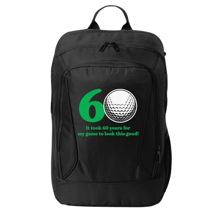 Funny 60 Year Old Golfer Since 1962 60th Birthday City Backpack