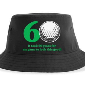 Funny 60 Year Old Golfer Since 1962 60th Birthday Sustainable Bucket Hat