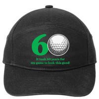 Funny 60 Year Old Golfer Since 1962 60th Birthday 7-Panel Snapback Hat