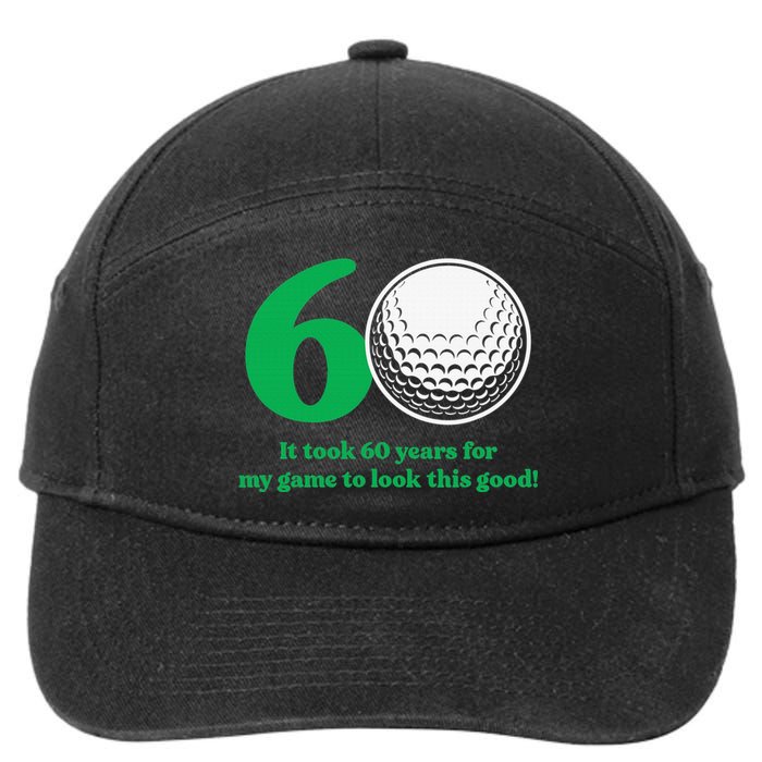 Funny 60 Year Old Golfer Since 1962 60th Birthday 7-Panel Snapback Hat