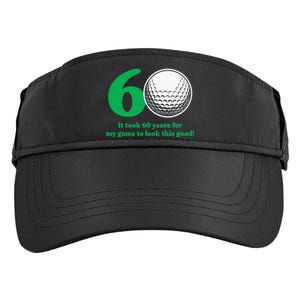 Funny 60 Year Old Golfer Since 1962 60th Birthday Adult Drive Performance Visor