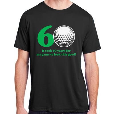 Funny 60 Year Old Golfer Since 1962 60th Birthday Adult ChromaSoft Performance T-Shirt