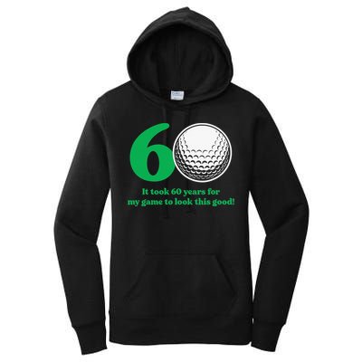 Funny 60 Year Old Golfer Since 1962 60th Birthday Women's Pullover Hoodie