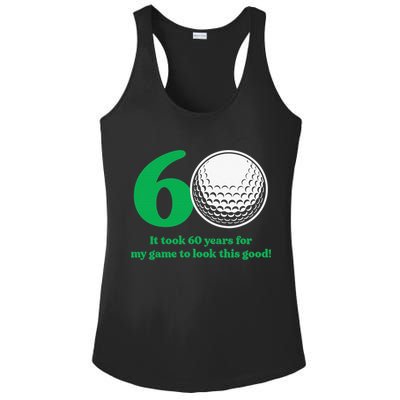 Funny 60 Year Old Golfer Since 1962 60th Birthday Ladies PosiCharge Competitor Racerback Tank