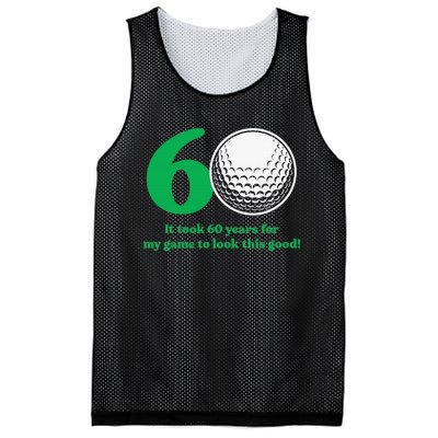 Funny 60 Year Old Golfer Since 1962 60th Birthday Mesh Reversible Basketball Jersey Tank