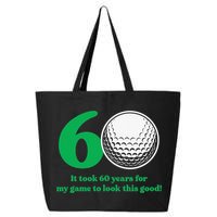 Funny 60 Year Old Golfer Since 1962 60th Birthday 25L Jumbo Tote