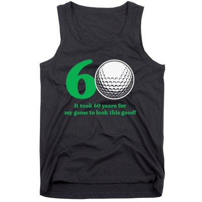 Funny 60 Year Old Golfer Since 1962 60th Birthday Tank Top