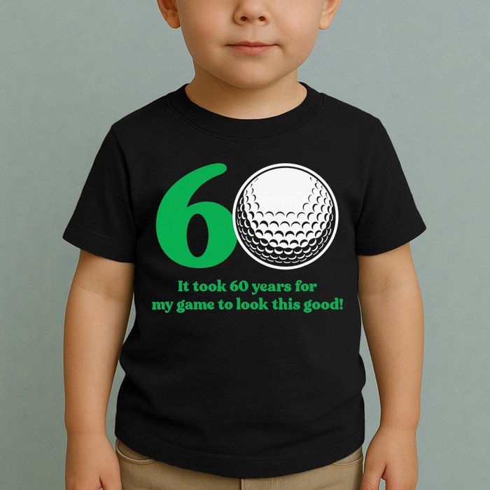 Funny 60 Year Old Golfer Since 1962 60th Birthday Toddler T-Shirt