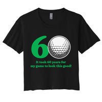 Funny 60 Year Old Golfer Since 1962 60th Birthday Women's Crop Top Tee