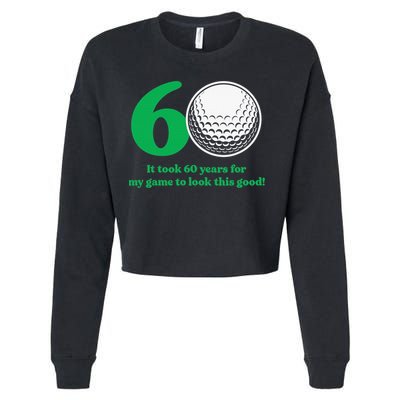 Funny 60 Year Old Golfer Since 1962 60th Birthday Cropped Pullover Crew