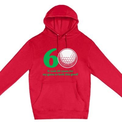 Funny 60 Year Old Golfer Since 1962 60th Birthday Premium Pullover Hoodie