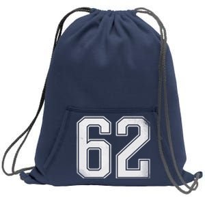 Funny 62 Year Old Birthday Football Sweatshirt Cinch Pack Bag