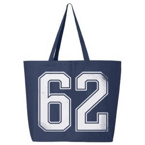 Funny 62 Year Old Birthday Football 25L Jumbo Tote