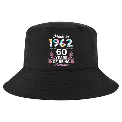 Funny 60 Years Old Gifts 60th Birthday Born In 1962 Wo Girls Cool Comfort Performance Bucket Hat