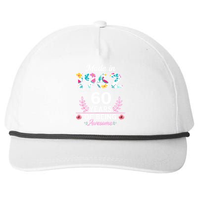 Funny 60 Years Old Gifts 60th Birthday Born In 1962 Wo Girls Snapback Five-Panel Rope Hat