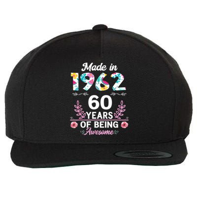 Funny 60 Years Old Gifts 60th Birthday Born In 1962 Wo Girls Wool Snapback Cap