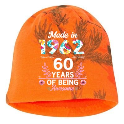 Funny 60 Years Old Gifts 60th Birthday Born In 1962 Wo Girls Kati - Camo Knit Beanie