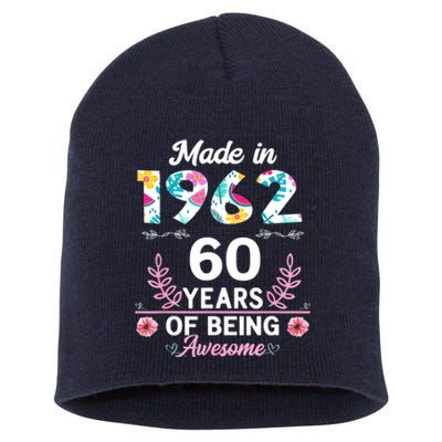 Funny 60 Years Old Gifts 60th Birthday Born In 1962 Wo Girls Short Acrylic Beanie