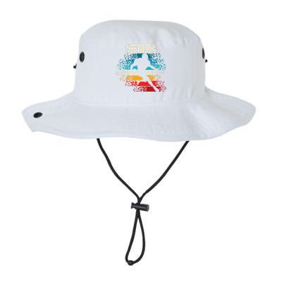 Funny 6 Year Old 6th Vintage Retro Football Birthday Party Legacy Cool Fit Booney Bucket Hat